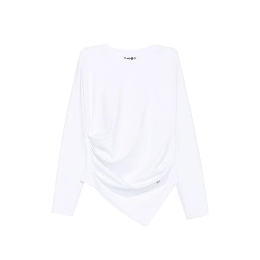 Ganni White Tops - T-Shirts & Jerseys Women